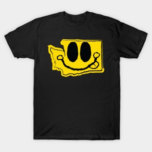 State of Washington Happy Face with tongue sticking out T-Shirt